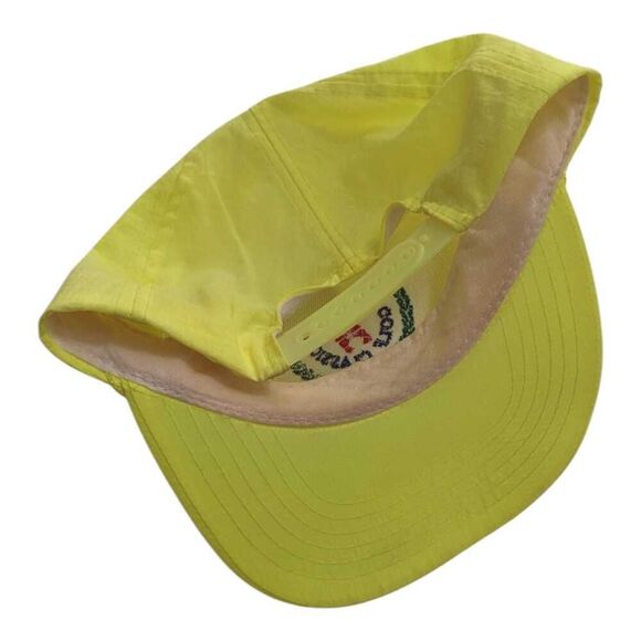 Vintage Barrons Golf Classic Neon Florescent Snapback Hat Baseball Cap - Picture 3 of 5